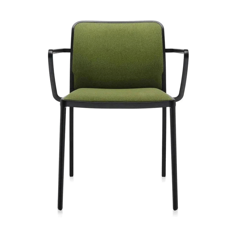 [product_category]-Kartell Audrey Soft Armchair, Black/Green-Kartell-8058967161854-05976NS-KAR-1