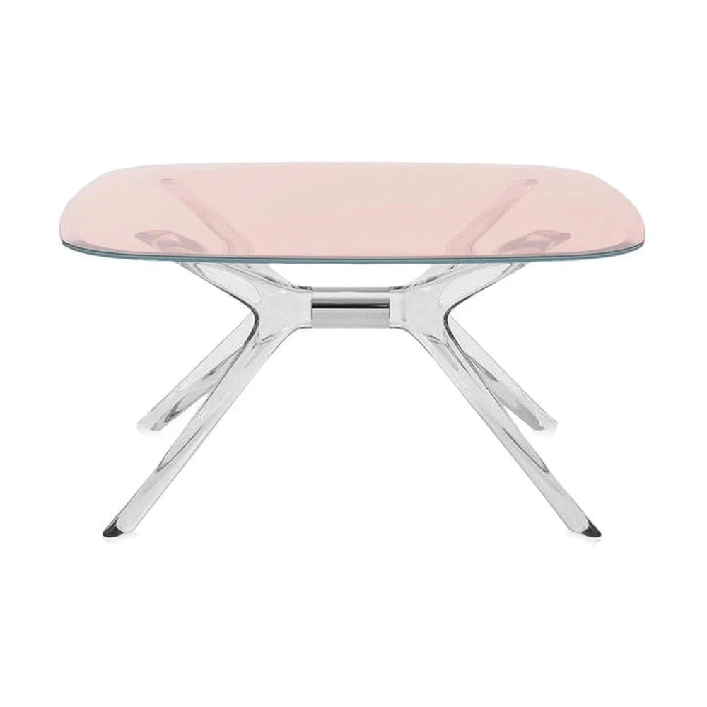 [product_category]-Kartell Blast Side Table Square, Chrome/Pink-Kartell-8058967268058-04095C2-KAR-1