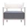 Kartell Cara Outdoor Armchair, Ivory/Blue