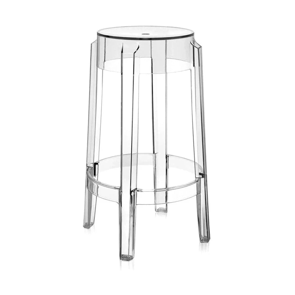 [product_category]-Kartell Charles Ghost Stool 65 Cm, Crystal-Kartell-8034105782631-04898B4-KAR-1