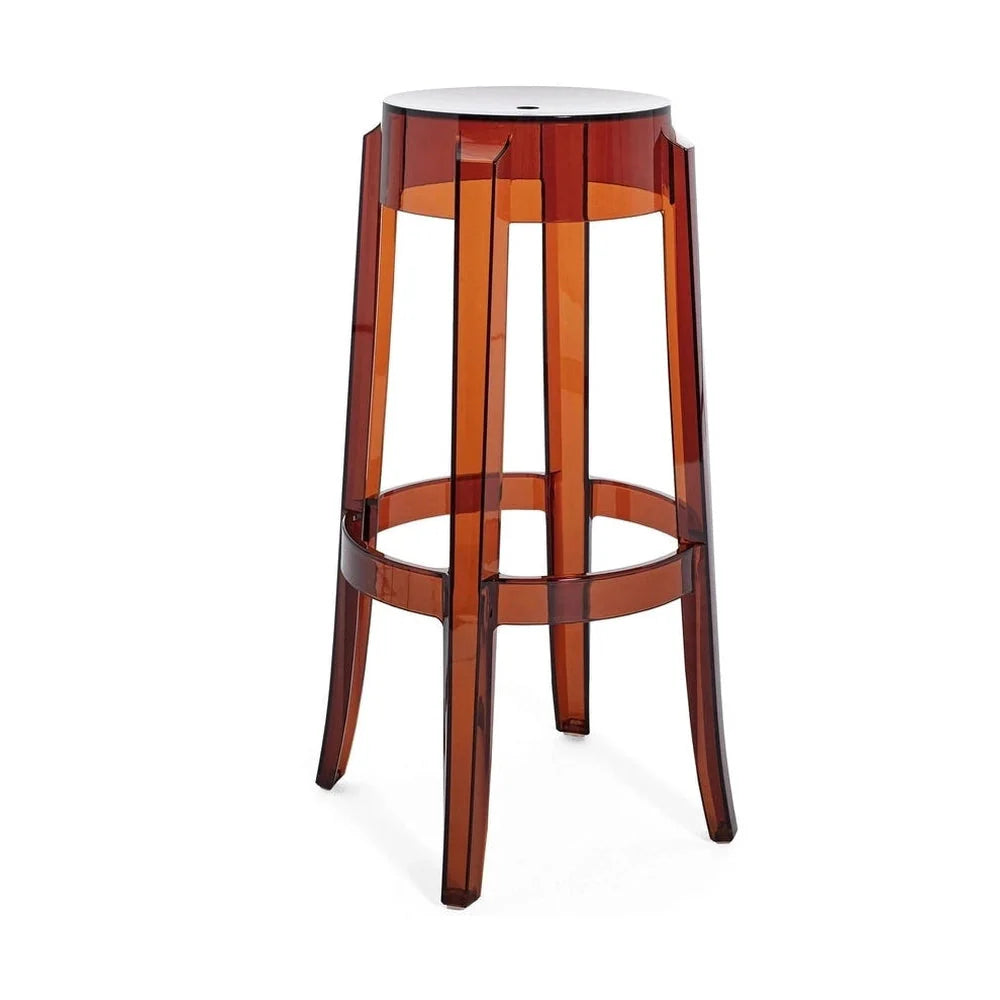 [product_category]-Kartell Charles Ghost Stool 75 Cm, Amber-Kartell-8058967311129-04899Z2-KAR-1
