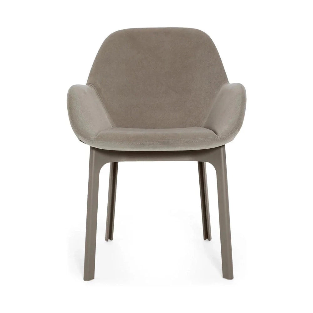 [product_category]-Kartell Clap Aquaclean Armchair, Taupe/Ecru-Kartell-8058967312980-04187T1-KAR-1