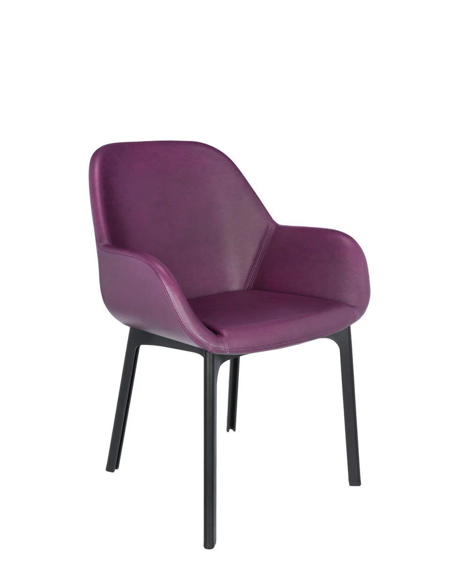 [product_category]-Kartell Clap Pvc Armchair, Black/Plum-Kartell-8058967203578-04183NP-KAR-2