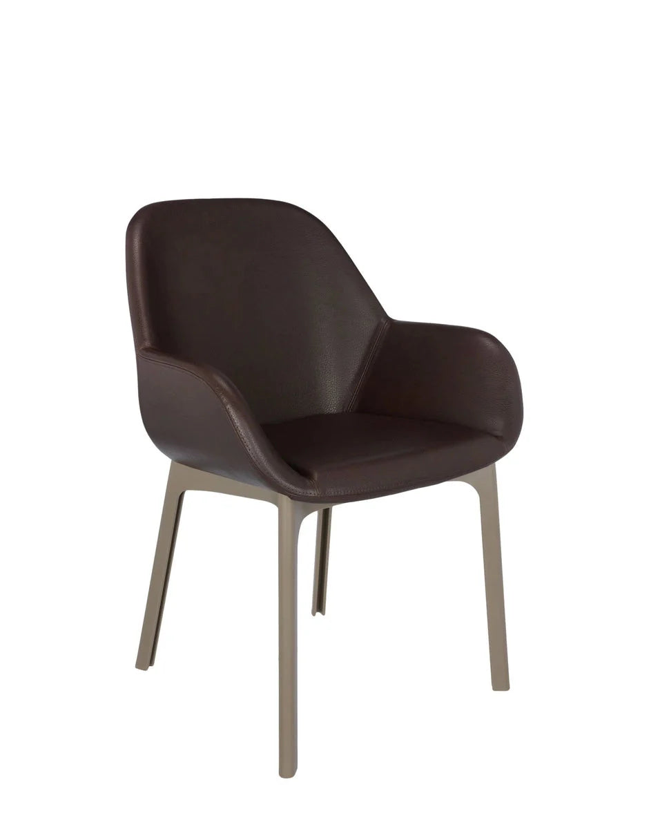 [product_category]-Kartell Clap Pvc Armchair, Taupe/Brick Red-Kartell-8058967203332-04183TM-KAR-2