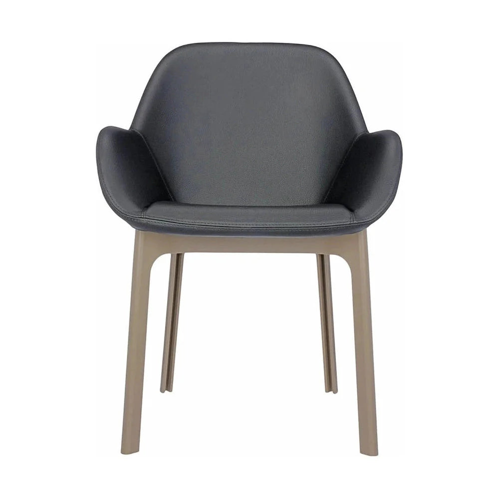 [product_category]-Kartell Clap Pvc Armchair, Taupe/Dark Grey-Kartell-8058967203318-04183TG-KAR-1