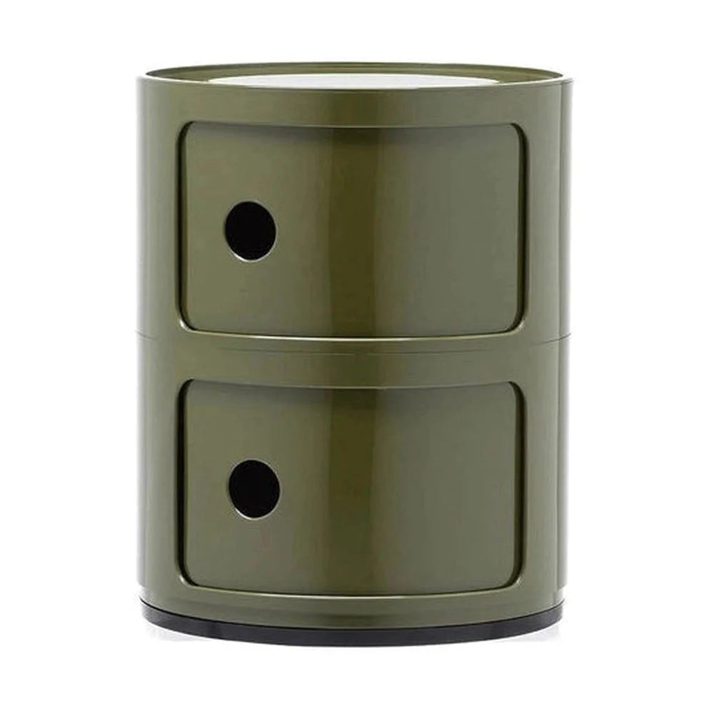 [product_category]-Kartell Componibili Classic Container 2 Elements, Green-Kartell-8058967253542-0496618-KAR-1