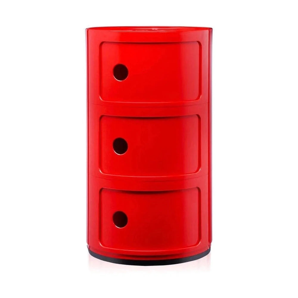 [product_category]-Kartell Componibili Classic Container 3 Elements, Red-Kartell-8034105780422-0496710-KAR-1