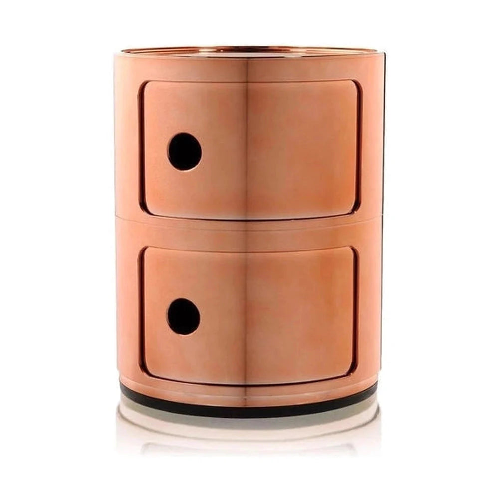 [product_category]-Kartell Componibili Metal Container 2 Elements, Coppery-Kartell-8058967191400-05966RR-KAR-1