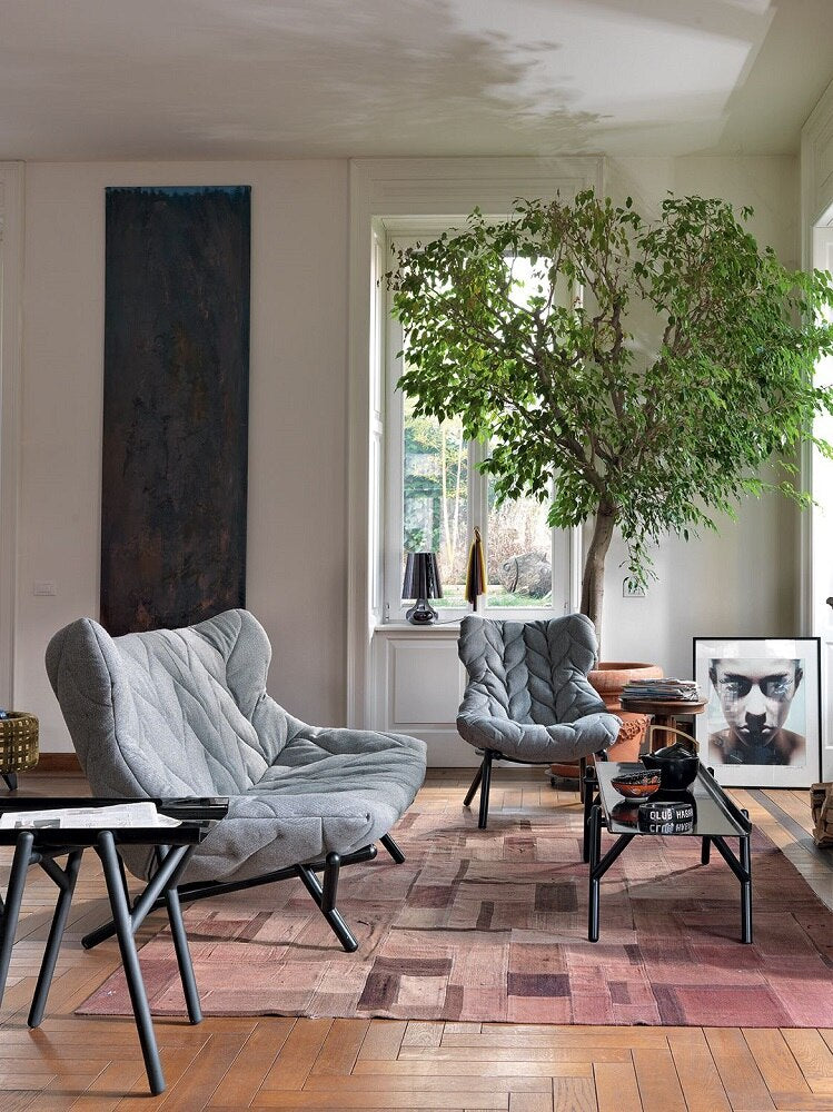 [product_category]-Kartell Foliage Sofa Trevira, Black/Beige-Kartell-8058967181555-06085NA-KAR-4