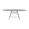 Kartell blankt bord oval udendørs, sort/alderen bronze