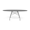 Kartell blankt bord oval udendørs, sort/sort