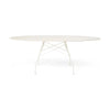 Kartell blankt bord oval udendørs, hvid/hvid
