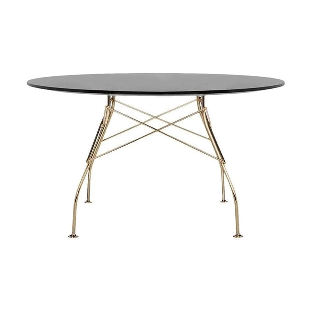 [product_category]-Kartell Glossy Table Round Lacquered, Gold/Black-Kartell-8058967204995-045683P-KAR-1