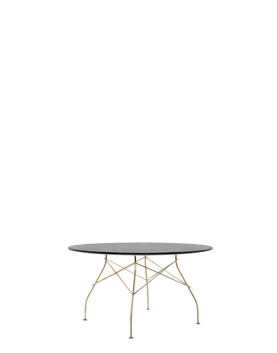 [product_category]-Kartell Glossy Table Round Lacquered, Gold/Black-Kartell-8058967204995-045683P-KAR-7