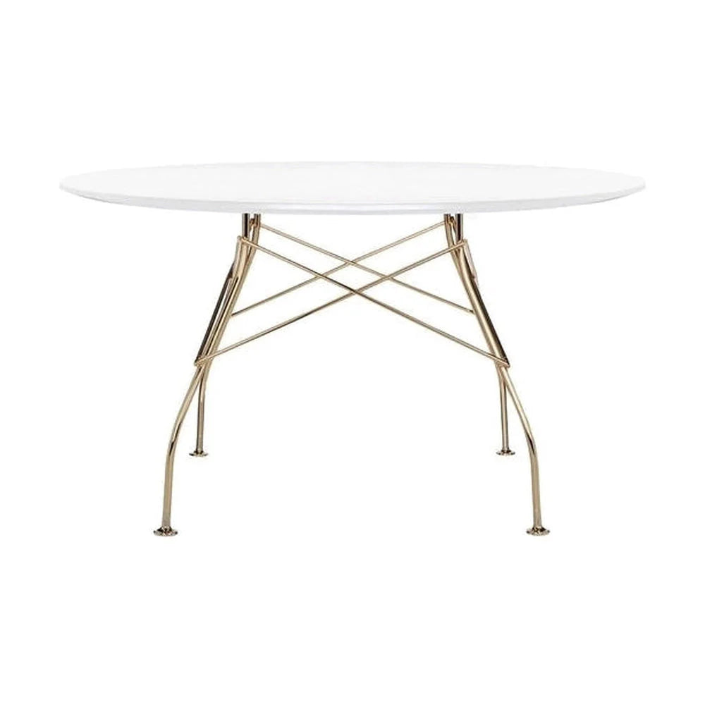 [product_category]-Kartell Glossy Table Round Lacquered, Gold/White-Kartell-8058967204971-045682P-KAR-1