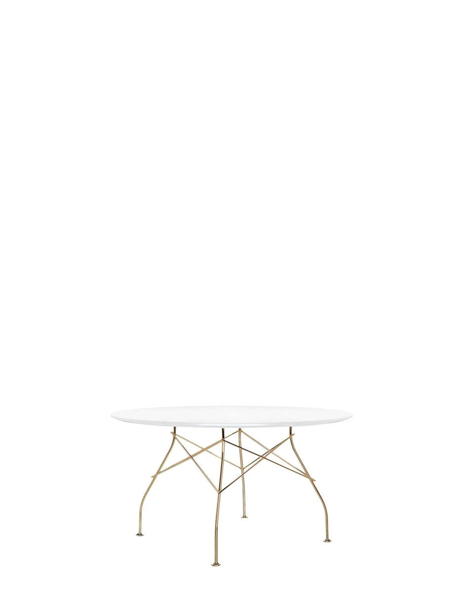 [product_category]-Kartell Glossy Table Round Lacquered, Gold/White-Kartell-8058967204971-045682P-KAR-2
