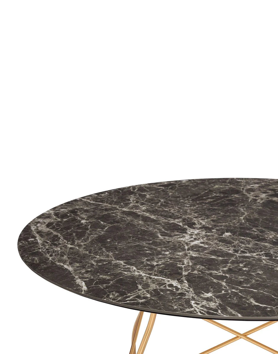 [product_category]-Kartell Glossy Table Round Marble, Gold/Brown Emperador-Kartell-8058967293913-04580MM-KAR-2