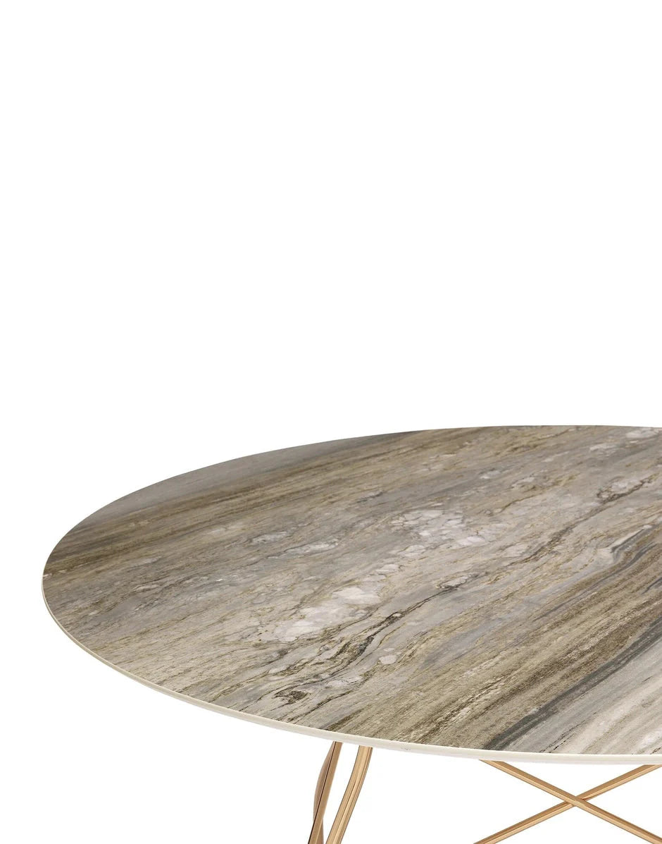 [product_category]-Kartell Glossy Table Round Marble, Gold/Tropical Grey-Kartell-8058967293876-04580MG-KAR-2