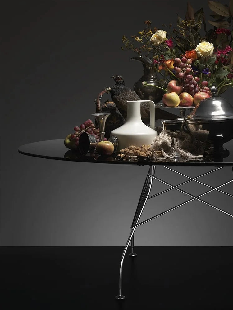 [product_category]-Kartell Glossy Table Round Marble, Matt Black/Aged Bronze-Kartell-8058967294019-04578CN-KAR-3