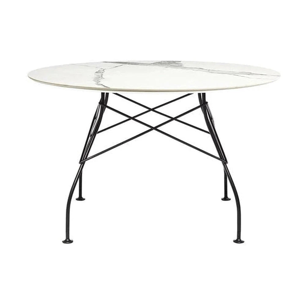 [product_category]-Kartell Glossy Table Round Marble, White-Kartell-8058967294033-04565MB-KAR-1