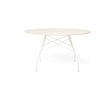 Kartell blank bord rundt udendørs, hvid/hvid