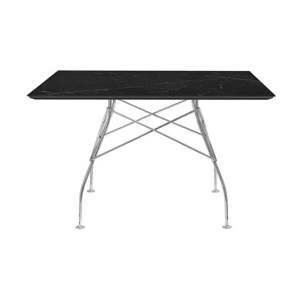 [product_category]-Kartell Glossy Table Square Marble, Chrome/Black-Kartell-8058967253887-04590MN-KAR-1