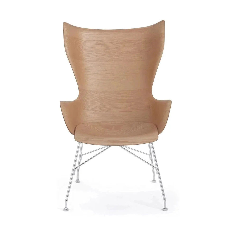 [product_category]-Kartell K/Wood Armchair Slatted Ash, Light Wood/Chrome-Kartell-8058967295054-04916CC-KAR-1