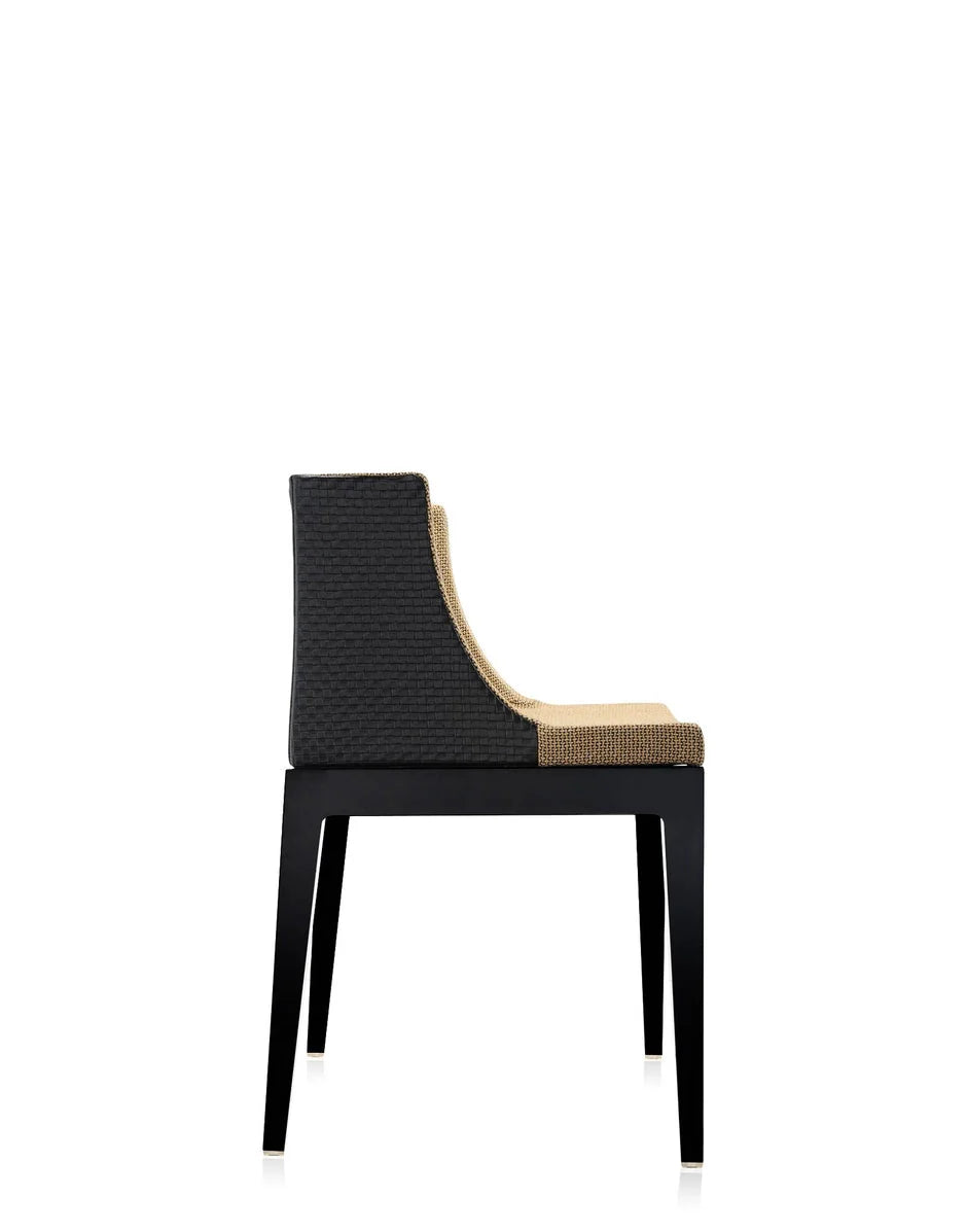 [product_category]-Kartell Mademoiselle Kravitz Armchair, Black/Raffia-Kartell-8058967177107-0439281-KAR-3