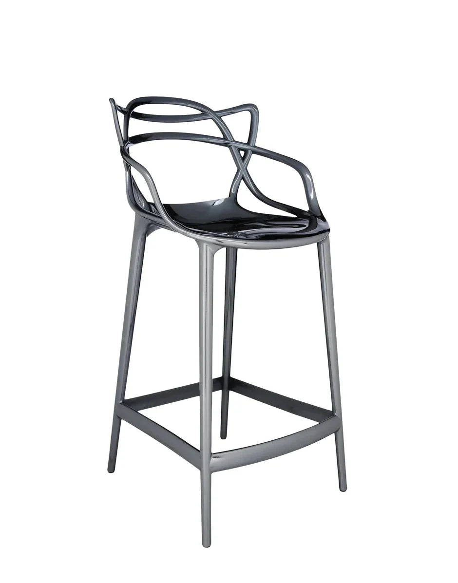 [product_category]-Kartell Masters Stool 65 Cm, Titanium-Kartell-8058967228861-05849TT-KAR-8