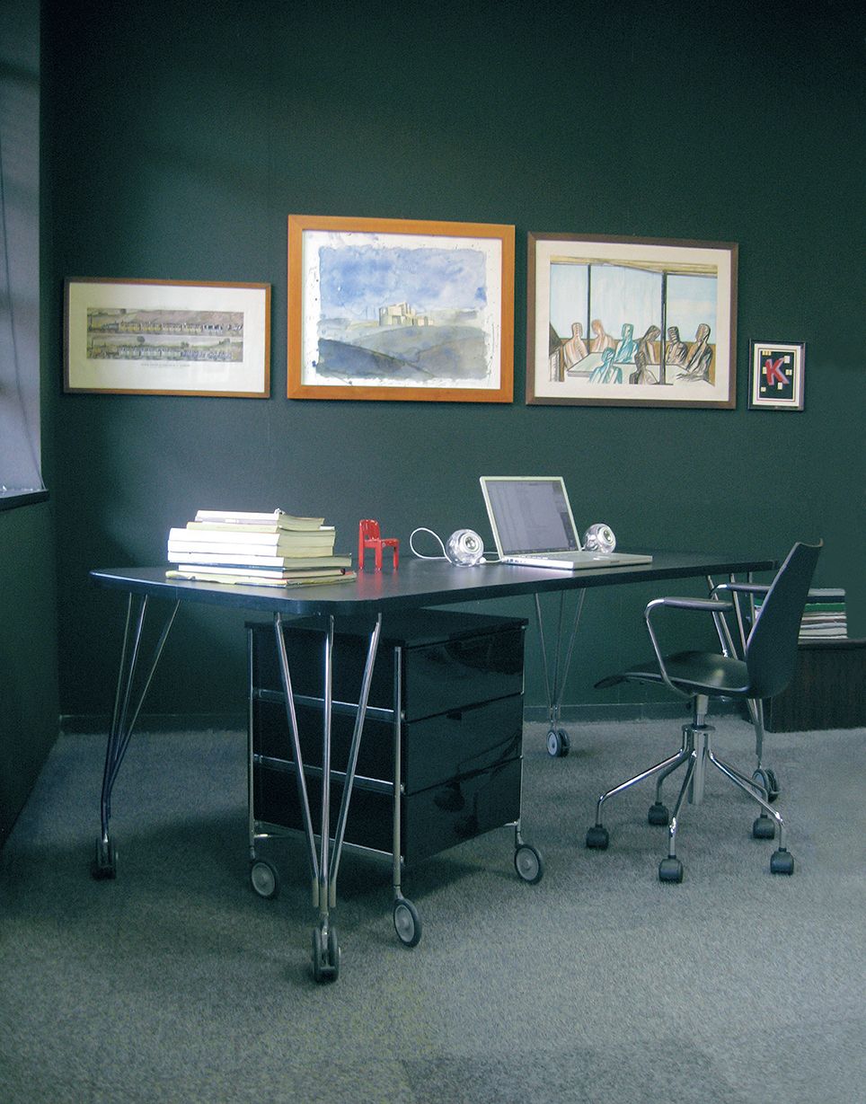 [product_category]-Kartell Max Desk With Wheels 190x90 Cm, Slate/Chrome-Kartell-8058967045048-045122A-KAR-6
