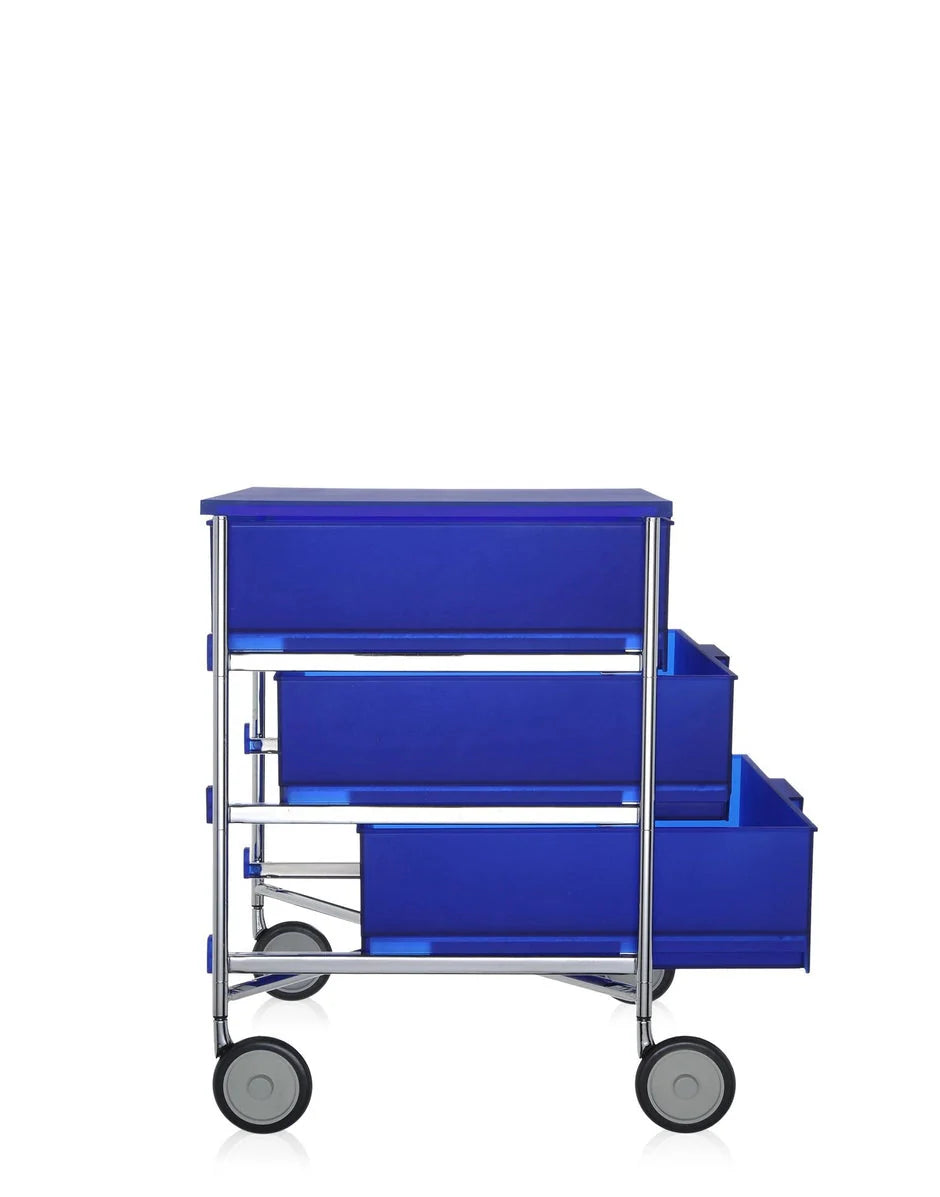 [product_category]-Kartell Mobil 3 Drawer With Wheels, Cobalt Blue-Kartell-8034105782228-02010L2-KAR-2