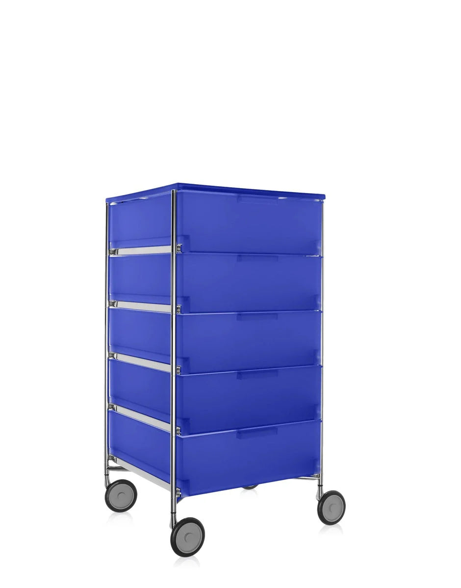 [product_category]-Kartell Mobil 5 Drawer With Wheels, Cobalt Blue-Kartell-8058967028041-02034L2-KAR-3
