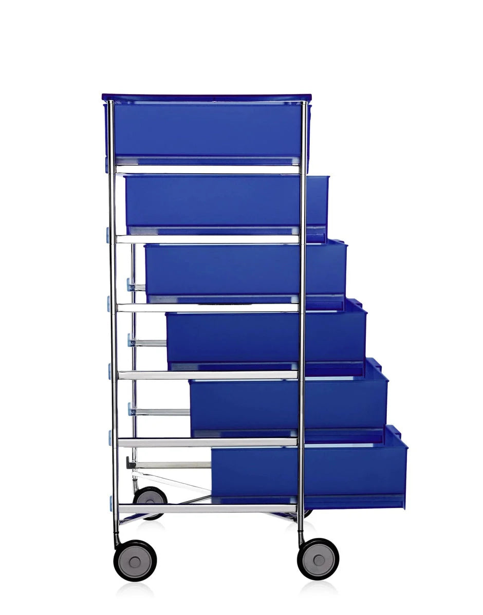 [product_category]-Kartell Mobil 6 Drawer With Wheels, Cobalt Blue-Kartell-8058967028355-02040L2-KAR-2