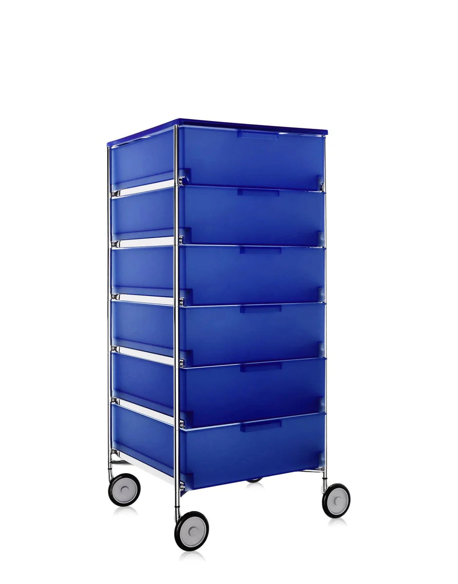 [product_category]-Kartell Mobil 6 Drawer With Wheels, Cobalt Blue-Kartell-8058967028355-02040L2-KAR-3