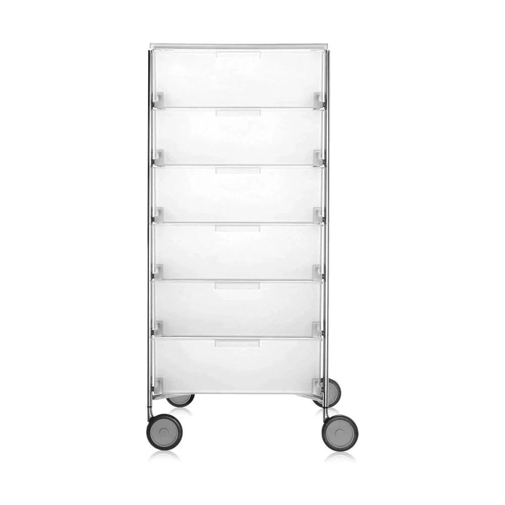 [product_category]-Kartell Mobil 6 Drawer With Wheels, Ice-Kartell-8058967028348-02040L1-KAR-1
