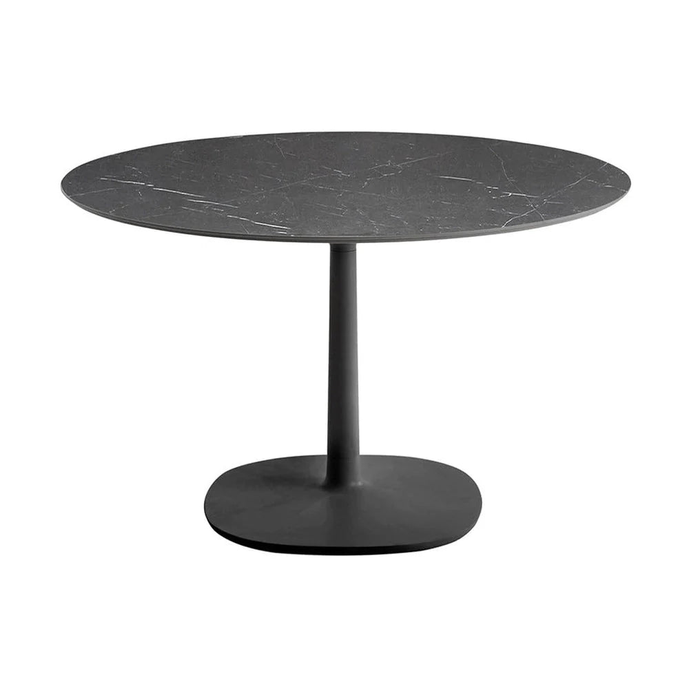 [product_category]-Kartell Multiplo Table Round With Square Base Marble ⌀118 Cm, Black-Kartell-8058967230765-04081MN-KAR-1