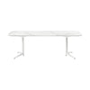 Kartell Multiplo Table XL Rektangulær udendørs marmor 180x90 cm, hvid