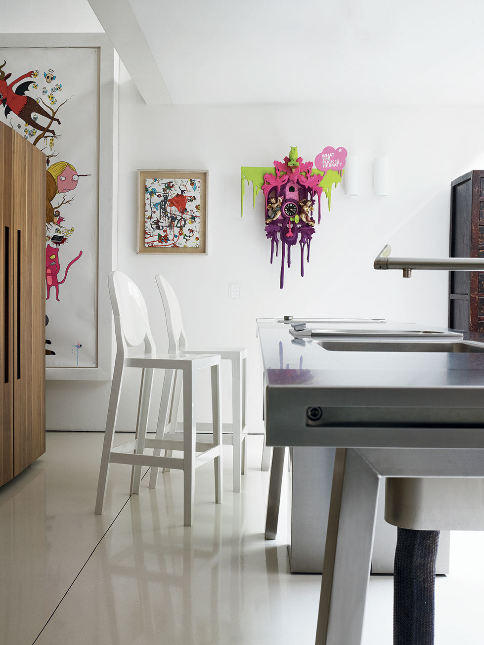 [product_category]-Kartell One More Please Stool 65 Cm, Black-Kartell-8058967169300-05895E6-KAR-7
