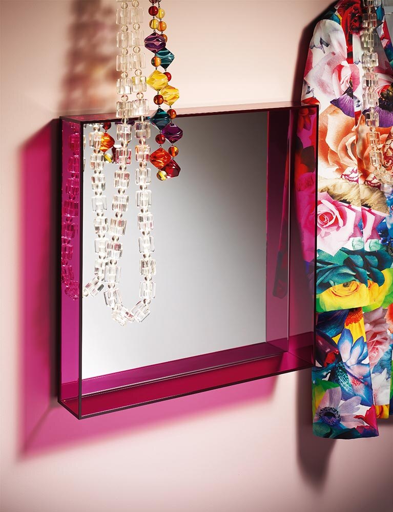 [product_category]-Kartell Only Me Mirror 50x70 Cm, Light Blue-Kartell-8058967173710-08320AZ-KAR-4