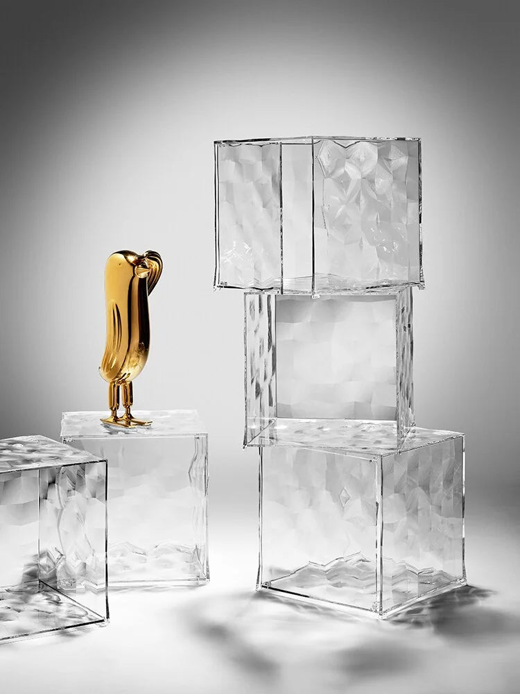 [product_category]-Kartell Optic Container With Door, Amber-Kartell-8058967301656-03510AM-KAR-5