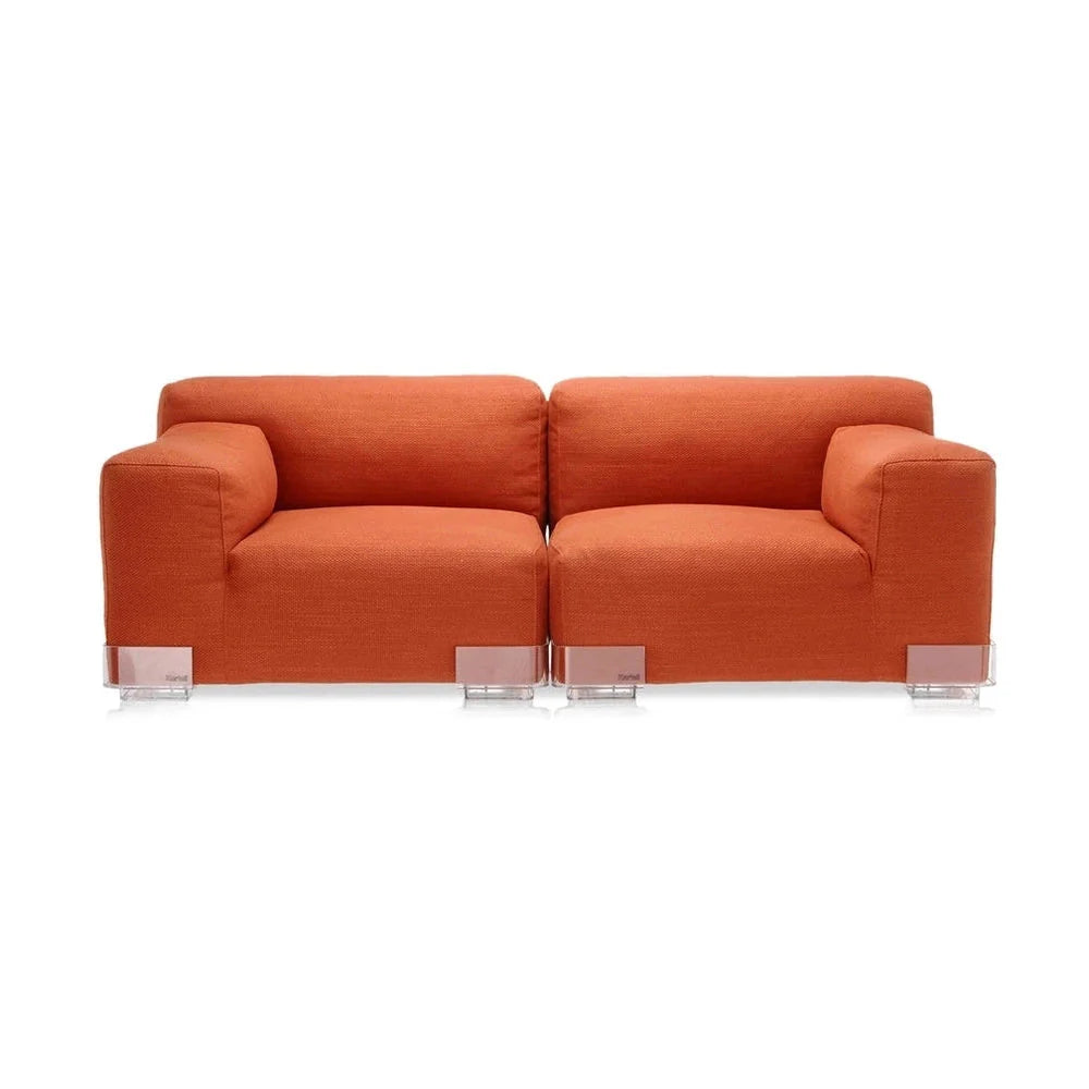 [product_category]-Kartell Plastics Duo 2 Seater Sofa Sx Cotton, Orange-Kartell-8058967078664-0709673-KAR-1