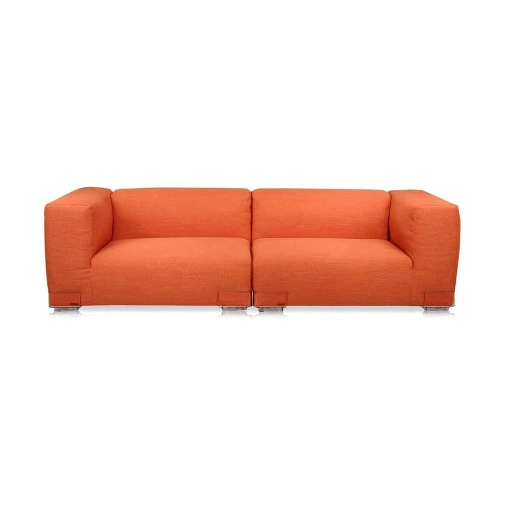 [product_category]-Kartell Plastics Duo 2 Seater Sofa Sx Xl Cotton, Orange-Kartell-8058967078886-0709973-KAR-1