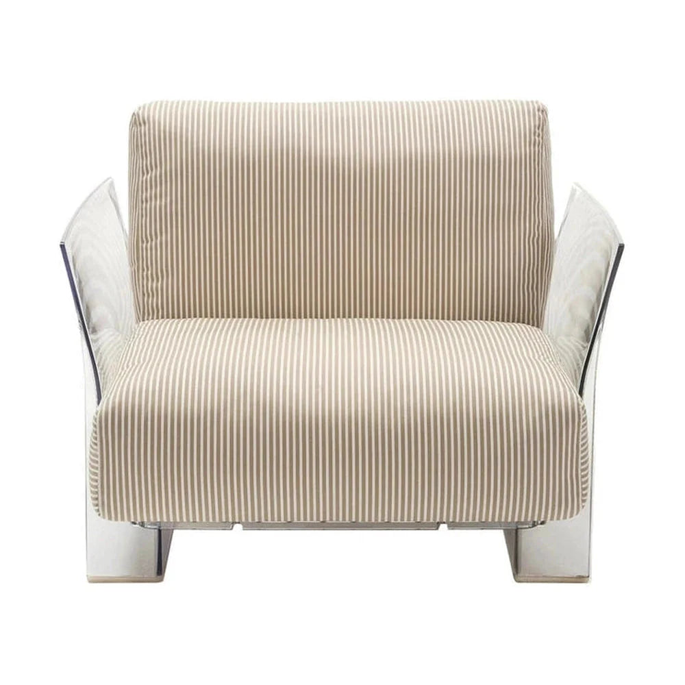 [product_category]-Kartell Pop Outdoor Armchair Stripes, Beige-Kartell-8058967256857-0704163-KAR-1