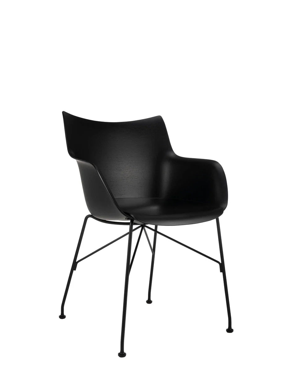 [product_category]-Kartell Q/Wood Armchair Basic Veneer, Black Wood/Black-Kartell-8058967329919-04913NN-KAR-2