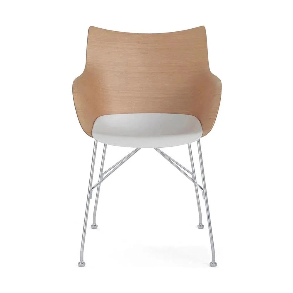 [product_category]-Kartell Q/Wood Armchair Basic Veneer, Light Wood/Chrome-Kartell-8058967294712-04913CC-KAR-1