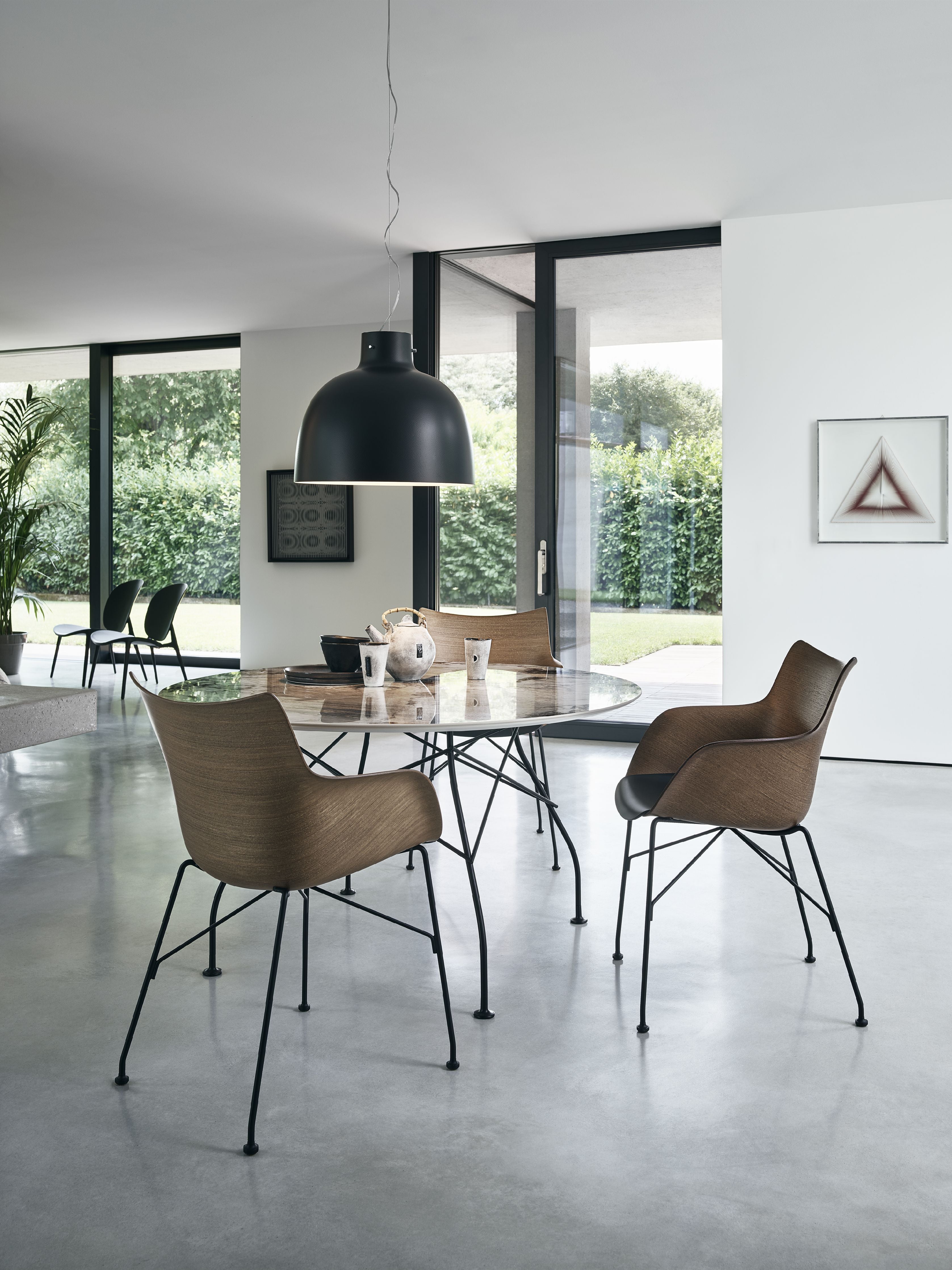 [product_category]-Kartell Q/Wood Armchair Basic Veneer, Light Wood/Chrome-Kartell-8058967294712-04913CC-KAR-8