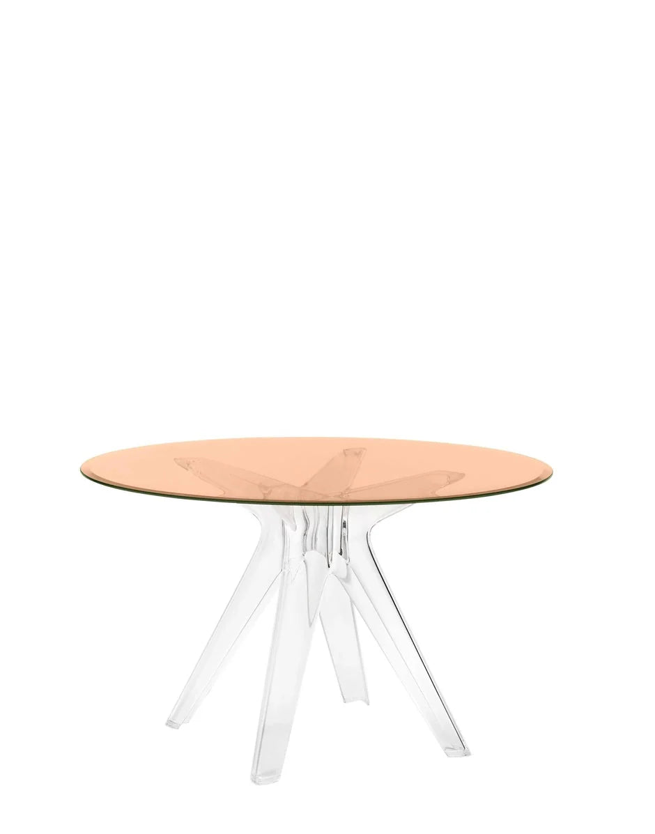 [product_category]-Kartell Sir Gio Table Round, Crystal/Pink-Kartell-8058967259582-0327512-KAR-2