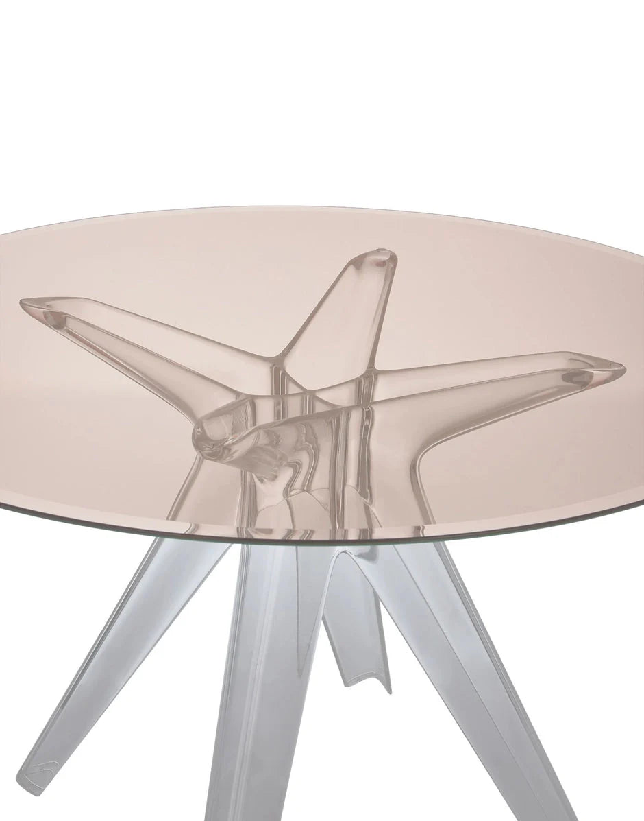 [product_category]-Kartell Sir Gio Table Round, Crystal/Pink-Kartell-8058967259582-0327512-KAR-4