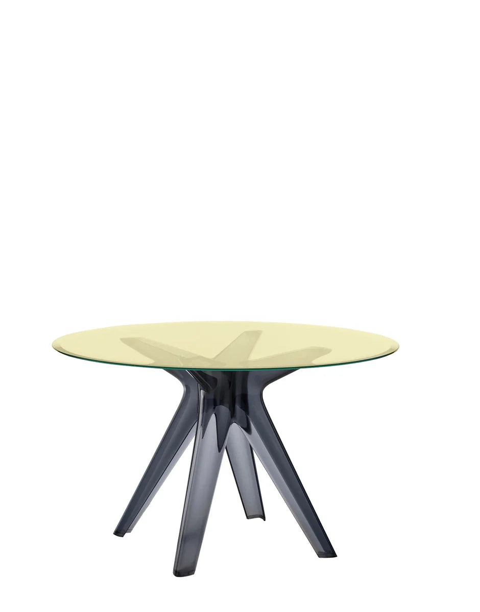 [product_category]-Kartell Sir Gio Table Round, Fume/Yellow-Kartell-8058967259827-0327564-KAR-2