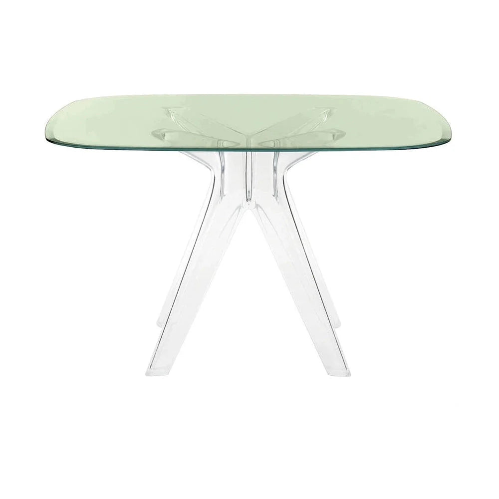[product_category]-Kartell Sir Gio Table Square, Crystal/Green-Kartell-8058967259940-0327615-KAR-1